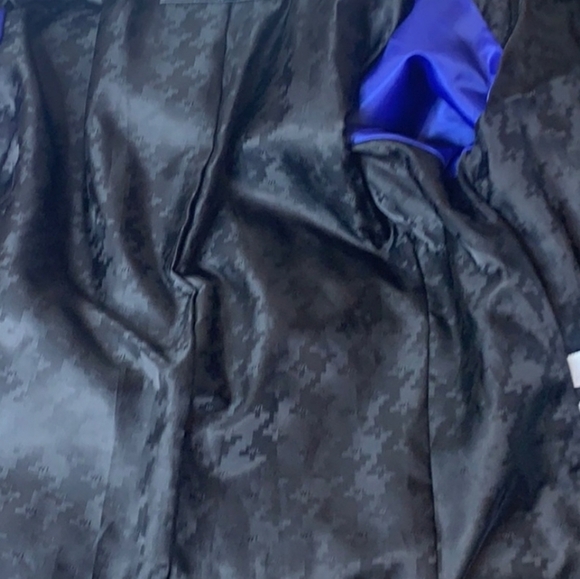 WILSON Leather Collar Black Jacket Zip Front Fitted Lined Scuba Buttery Medium - Picture 9 of 14